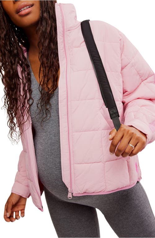 Shop Free People X Hatch Pippa Maternity Puffer Jacket In Pink Haze