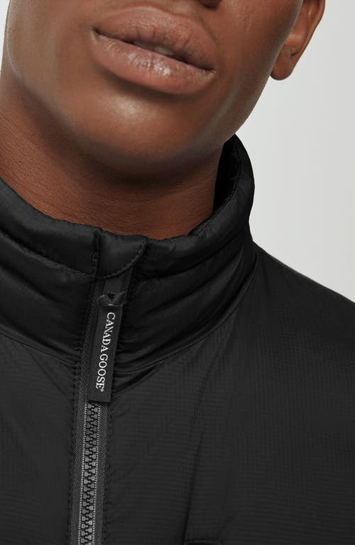 Canada Goose Hooded Down Jacket Featuring Chest Pocket In Black