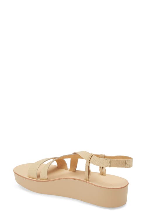 Shop Olukai Onohi Strappy Platform Sandal In Warm Beige/warm Beige