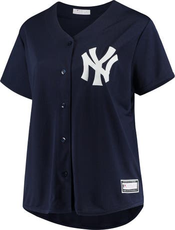 PROFILE Women's Navy New York Yankees Plus Size Alternate Replica Team  Jersey