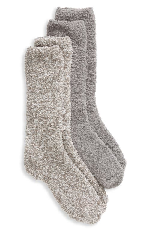 Shop Barefoot Dreams 2-pack Cozychic™ Socks In Dove Gray Multi