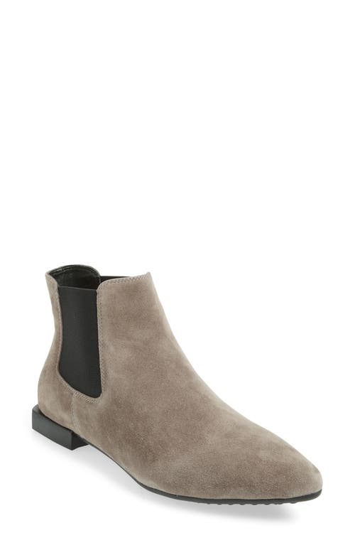 The Flexx Shetland Womens Suede Round Toe Chelsea Boots In Almond