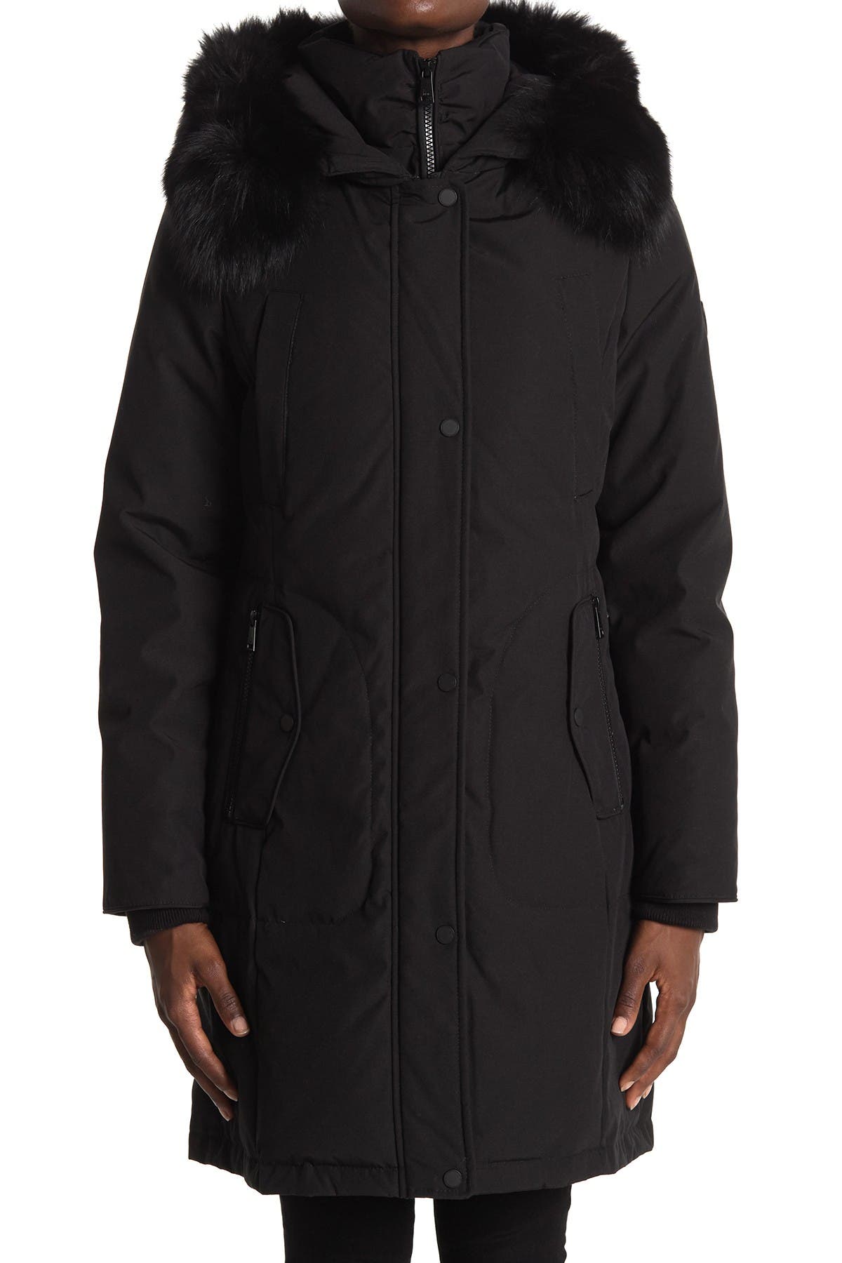 1 MADISON Genuine Fur Hooded Jacket Nordstrom Rack