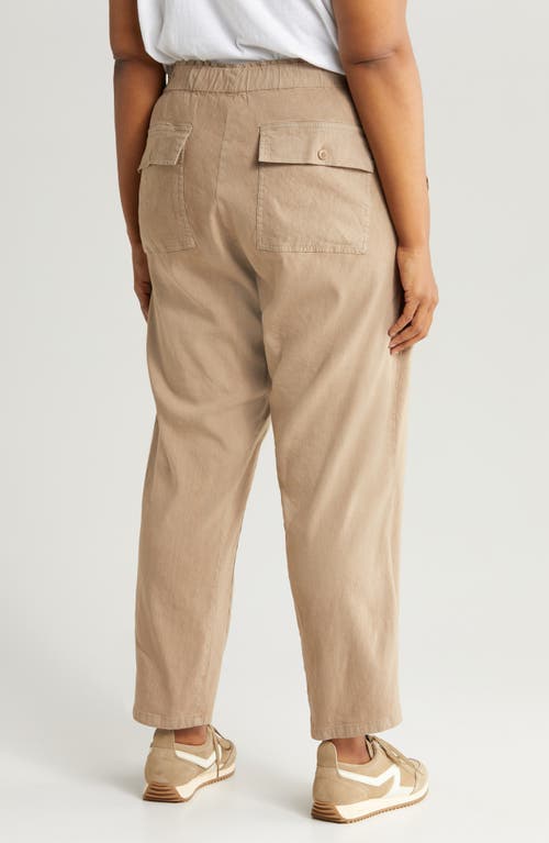KUT FROM THE KLOTH KUT FROM THE KLOTH ROSALIE DRAWSTRING ANKLE LINEN BLEND PANTS 