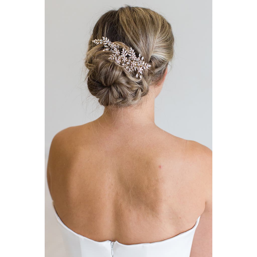 Brides And Hairpins Brides & Hairpins Miron Crystal Hair Clip In Gold