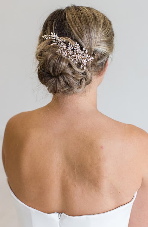 Brides & Hairpins Miron Crystal Hair Clip in Gold at Nordstrom
