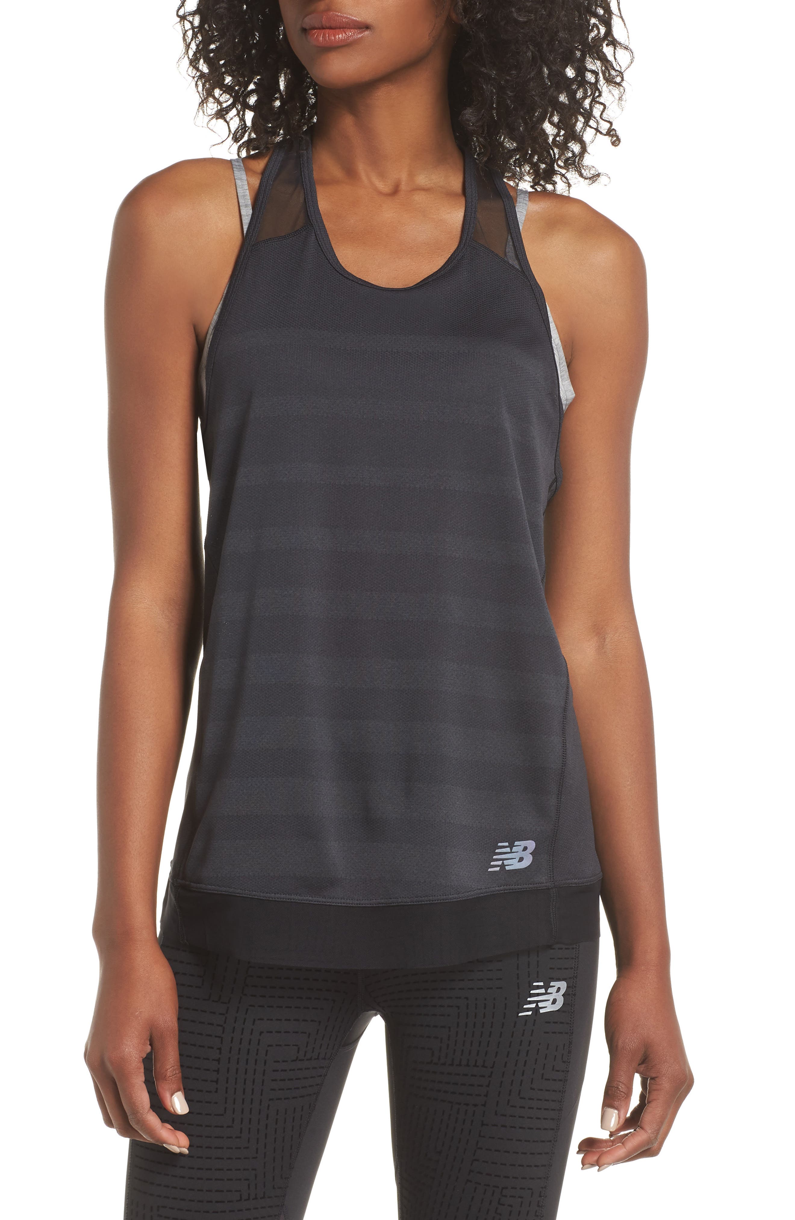 new balance q speed jacquard tank