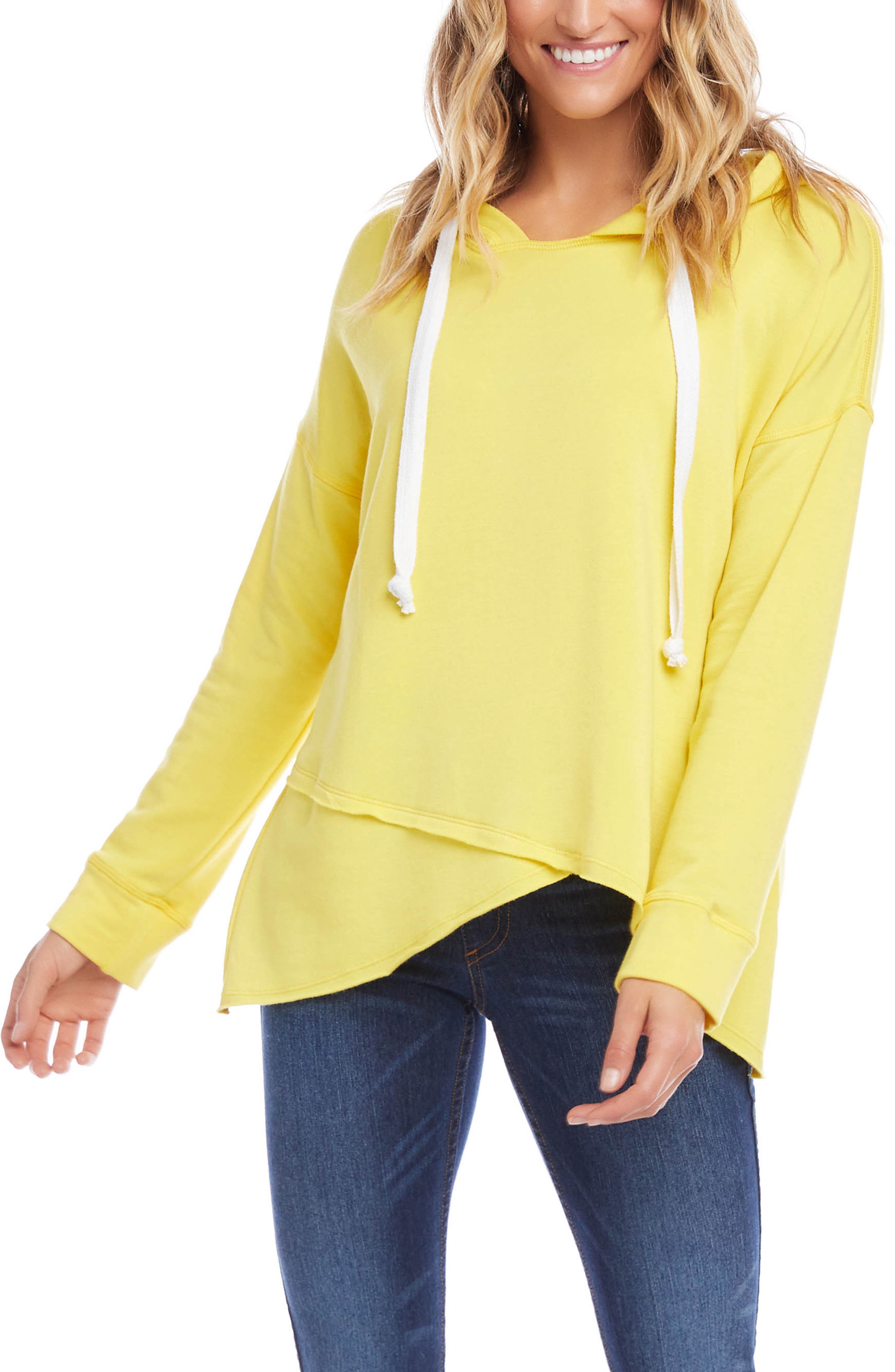 yellow womens sweatshirt