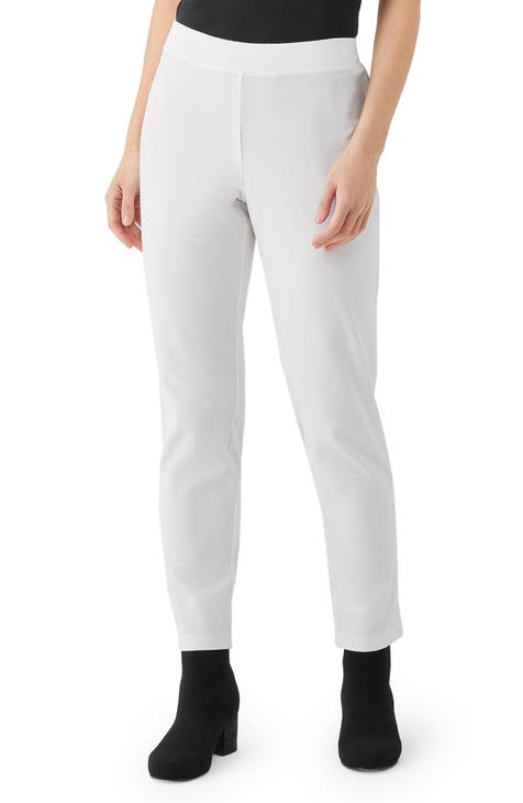 Eileen Fisher Slim Ankle Pants Women's Plus Size 3X Gray Stretch