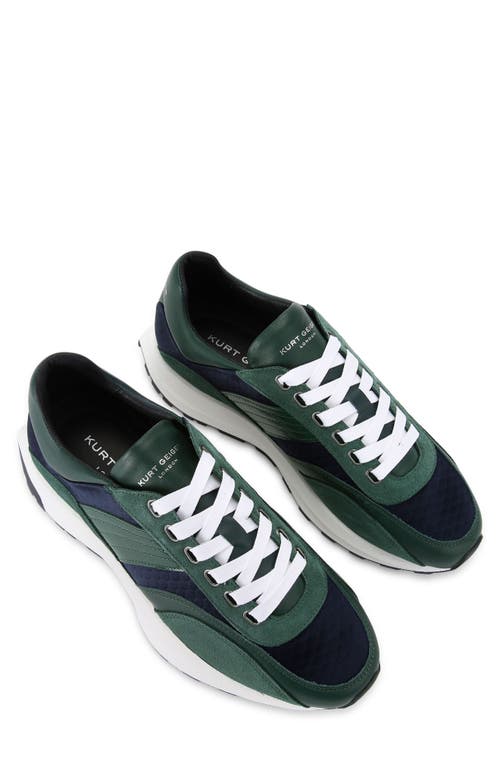 Shop Kurt Geiger London Gaspar Sneaker In Open Green