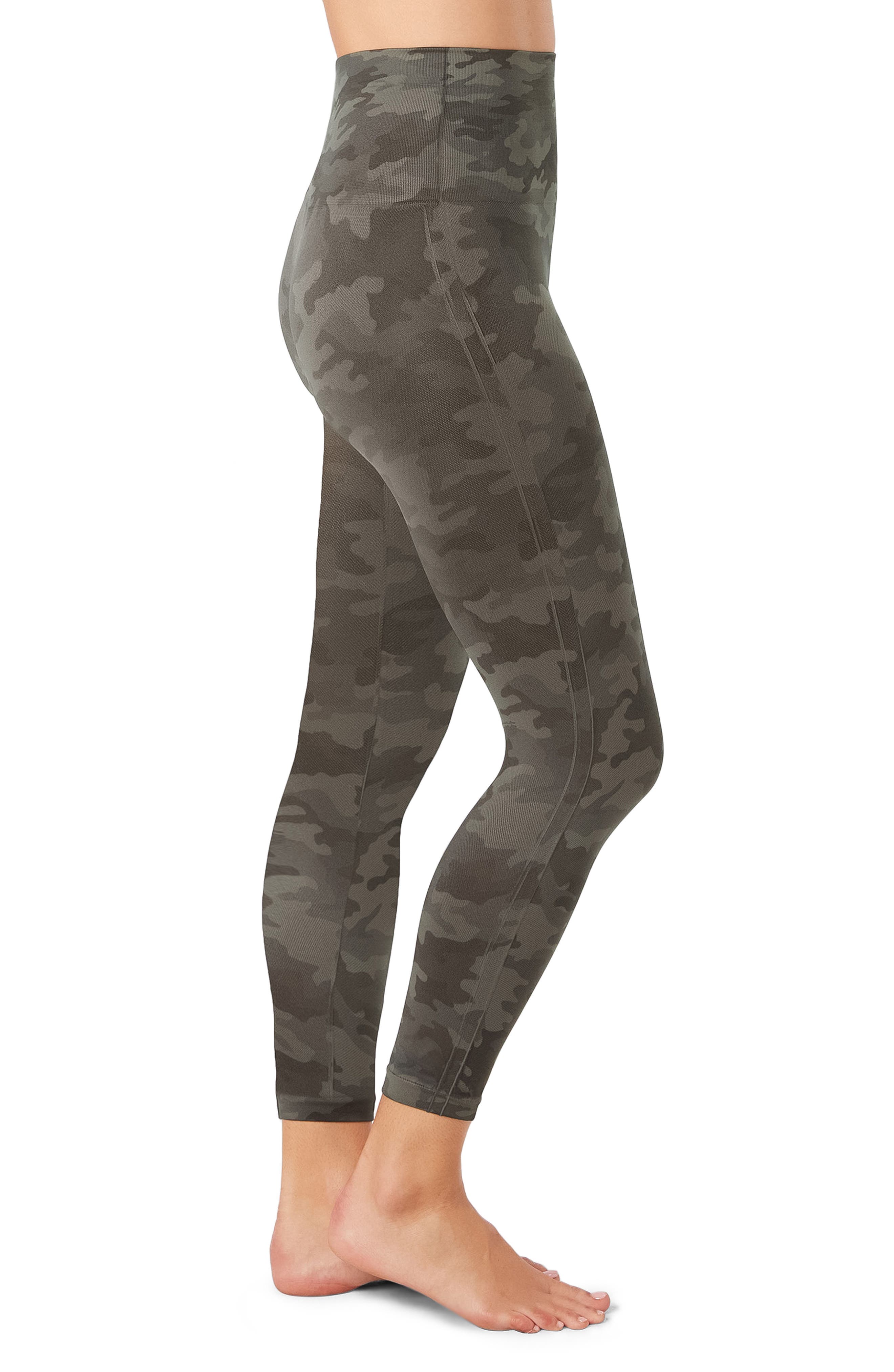 spanx camo cropped leggings