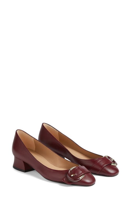 Shop Lk Bennett Cici Buckle Pump In Bordeaux