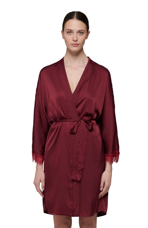 Shop Simone Perele Satin Secrets Wrap In Spinel Red