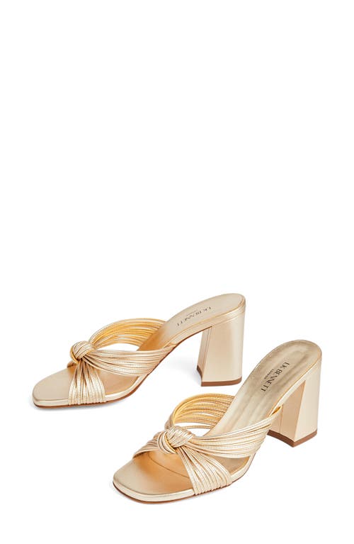 Shop Lk Bennett Coletta Block Heel Sandal In Gold