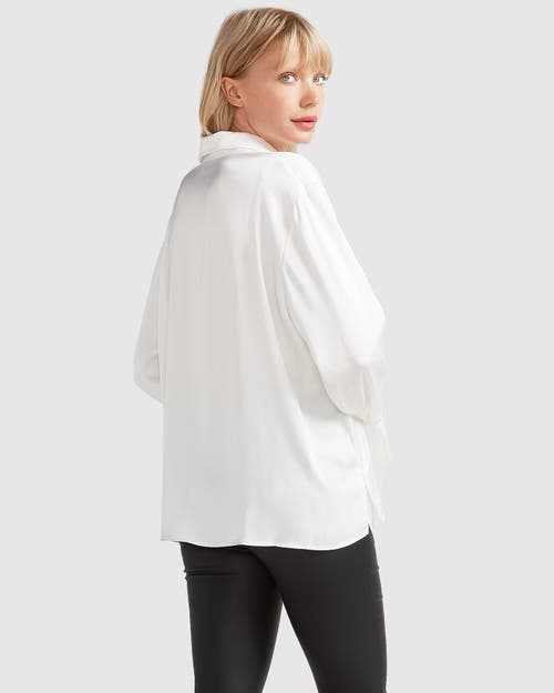 Belle & Bloom Gemini Waterfall Shirt In White