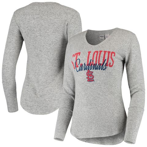 St Louis Cardinals Womens Knobi T-Shirt - Grey