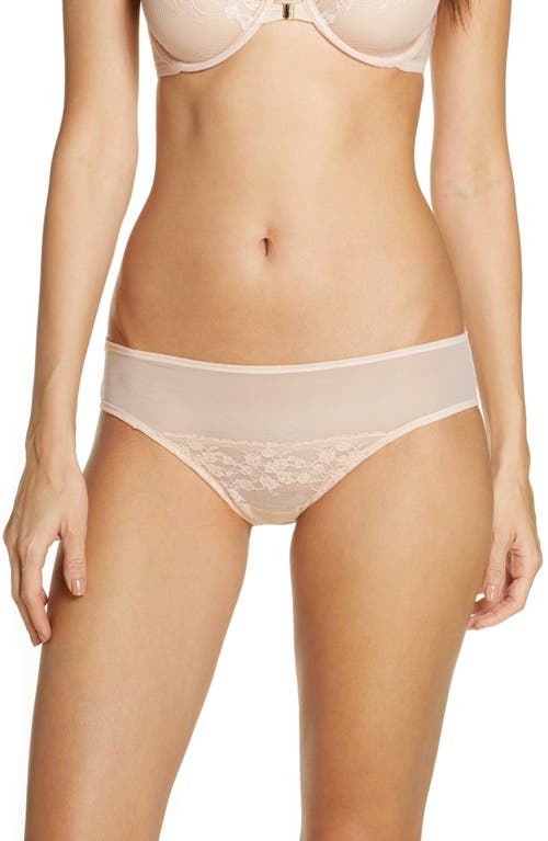 Cherry Blossom Lace Briefs in Cameo Rose