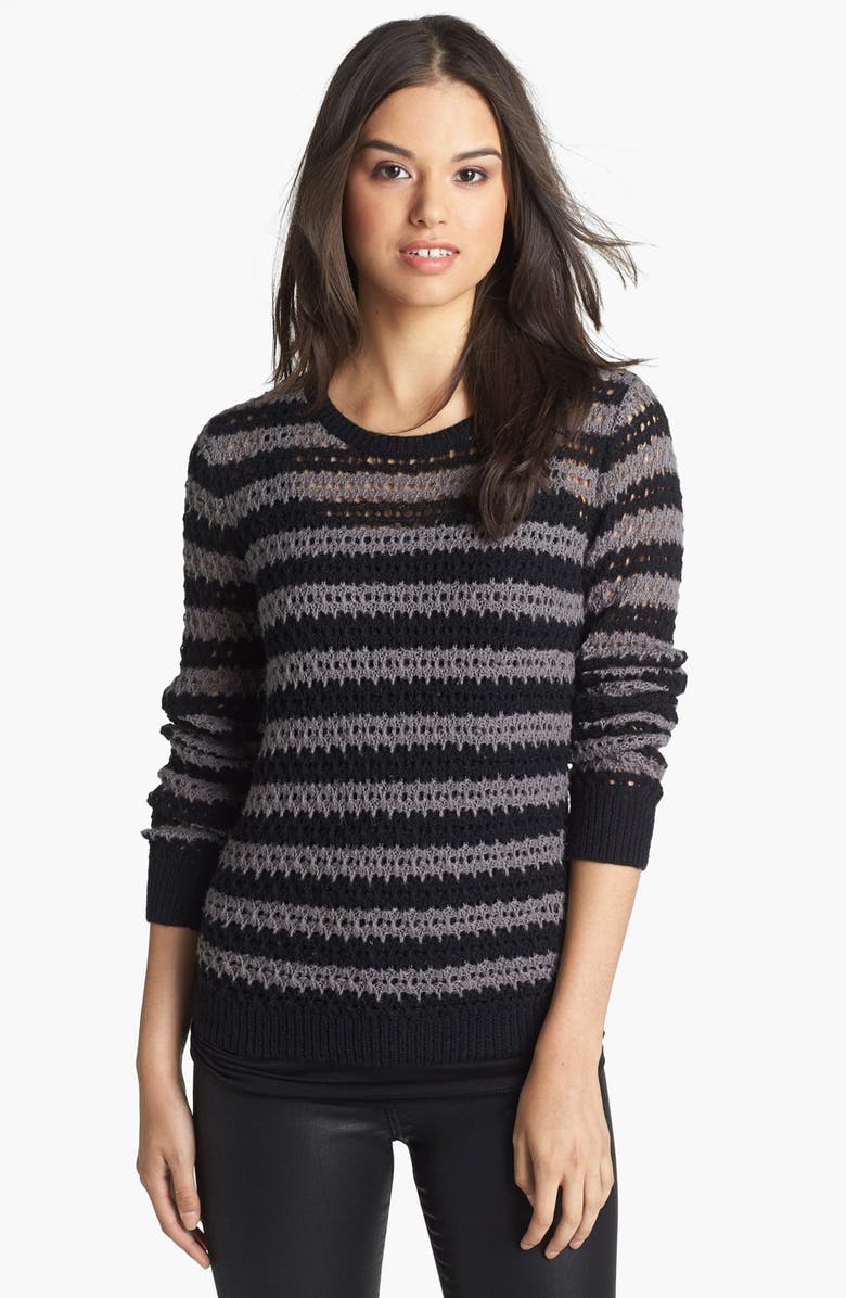 Caslon® Open Knit Stripe Sweater | Nordstrom