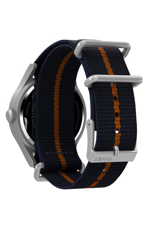 Timex Men's Expedition Sierra Strap Watch In Silver/white/blue