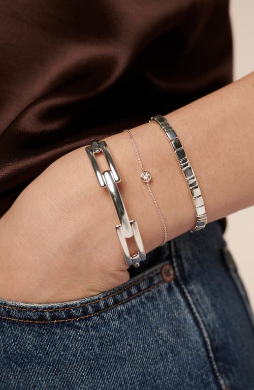 Shop Monica Vinader Delphi Friendship Bracelet In Sterling Silver