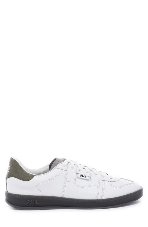 Shop P448 Monza Sneaker In White/grey/green