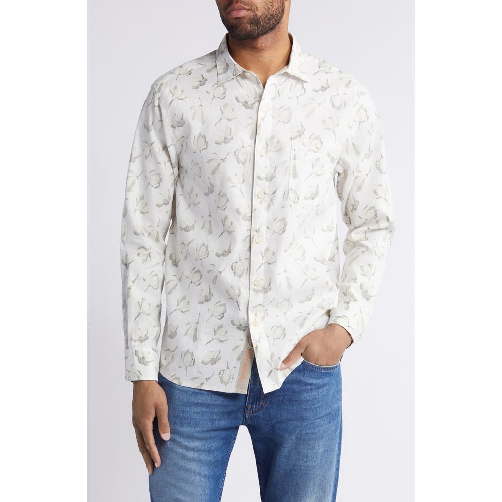 Tommy Bahama Barbados Breeze Magnolia Bloom Stretch Button-up Shirt In Continental