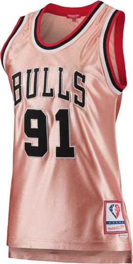 Men's Mitchell & Ness Dennis Rodman Gold Chicago Bulls 75th