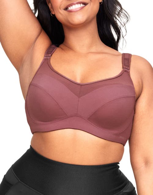 Shop Adore Me Maho High-impact Sports Bra In Dark Brown