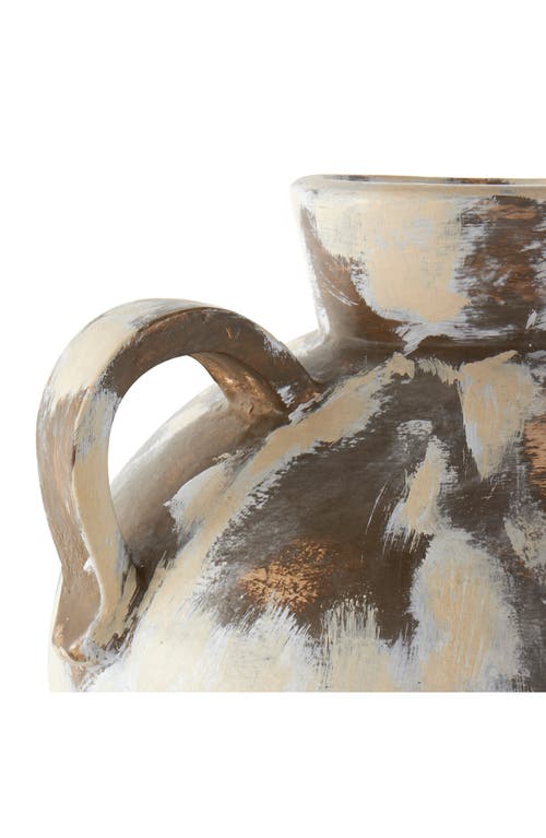 Ginger Birch Studio Cream Ceramic Vase In Cream