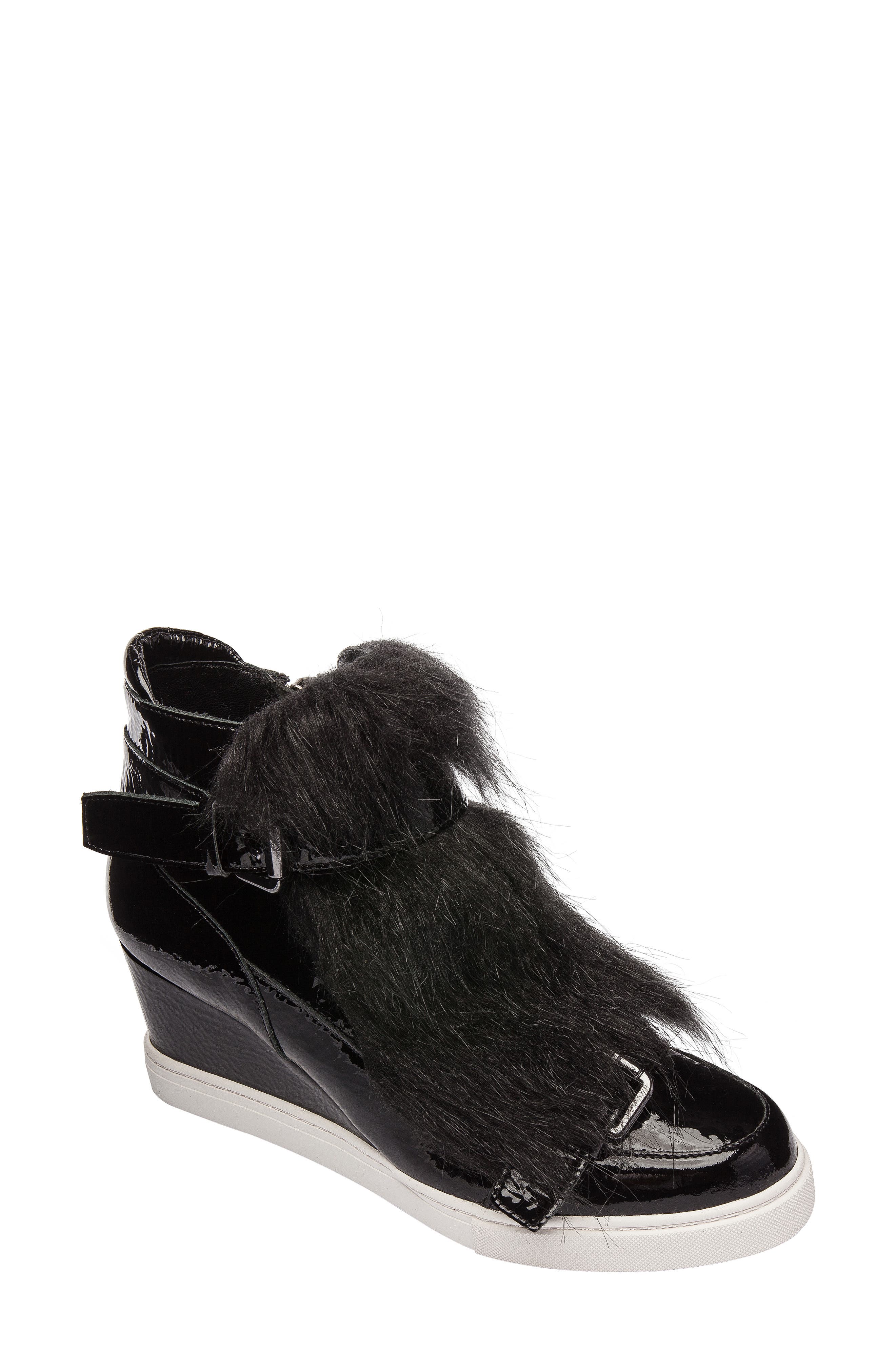 Linea Paolo Fifi Wedge Sneaker- Black