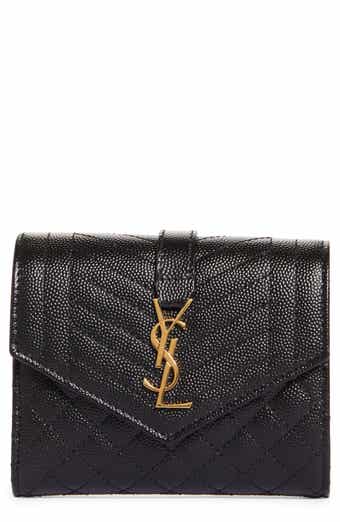 Saint Laurent Monogram Small Leather Wallet