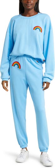 AVIATOR NATION, Rainbow Sweatpant - Sky
