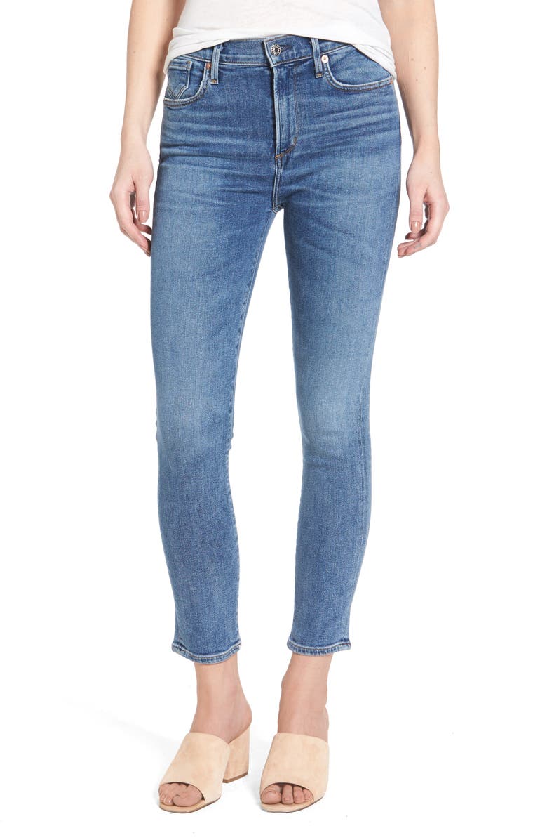 AGOLDE Sophie High Waist Crop Skinny Jeans (Adore) | Nordstrom