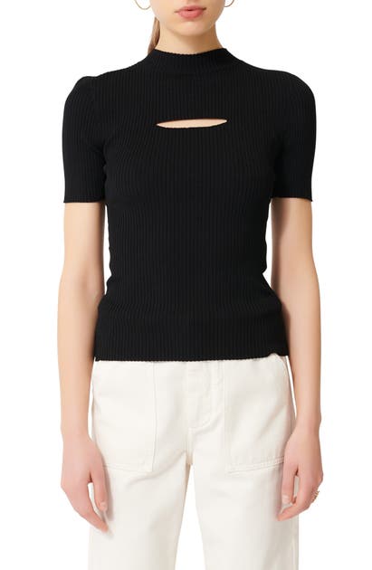 MAJE RIBBED SWEATER,MFPPU00310