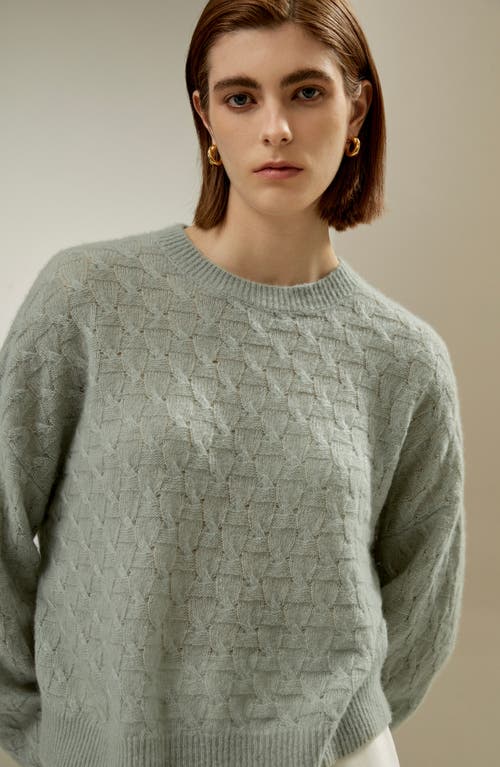 Lilysilk Silk-cashmere Blend Sweater For Women In Pale Turquoise