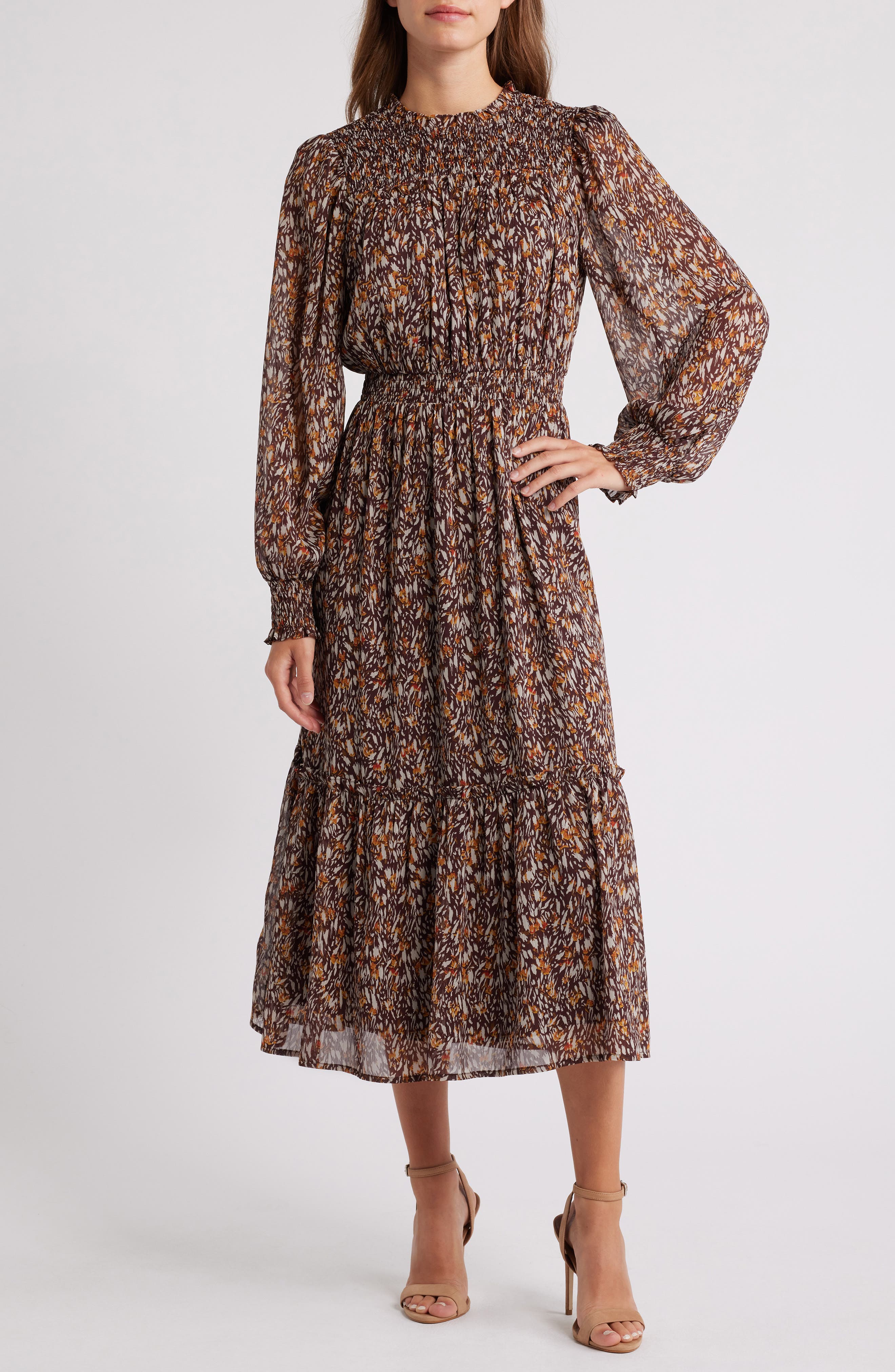 Women's Long Sleeve Midi Dresses | Nordstrom