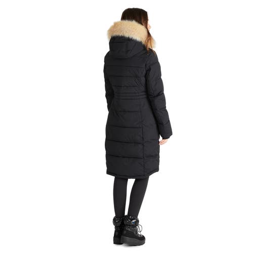 Pajar Jupiter Stretch Long Quilted Puffer In Black
