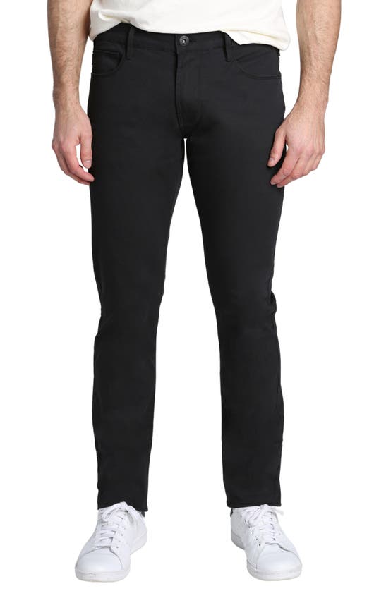 Jachs Straight Fit Stretch Cotton Flex Pants In Black | ModeSens