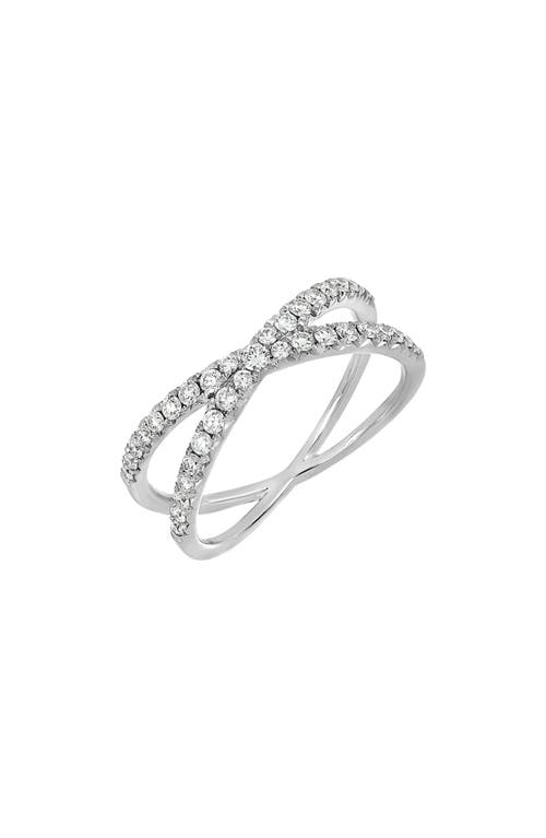 Bony Levy Diamond Cross Ring 18K White Gold at Nordstrom,