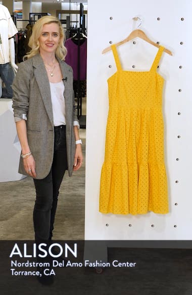 vince camuto sleeveless eyelet sundress