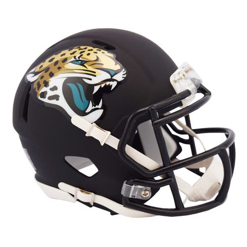 RIDDELL Jacksonville Jaguars Black Matte Alternate Speed Mini Football Helmet