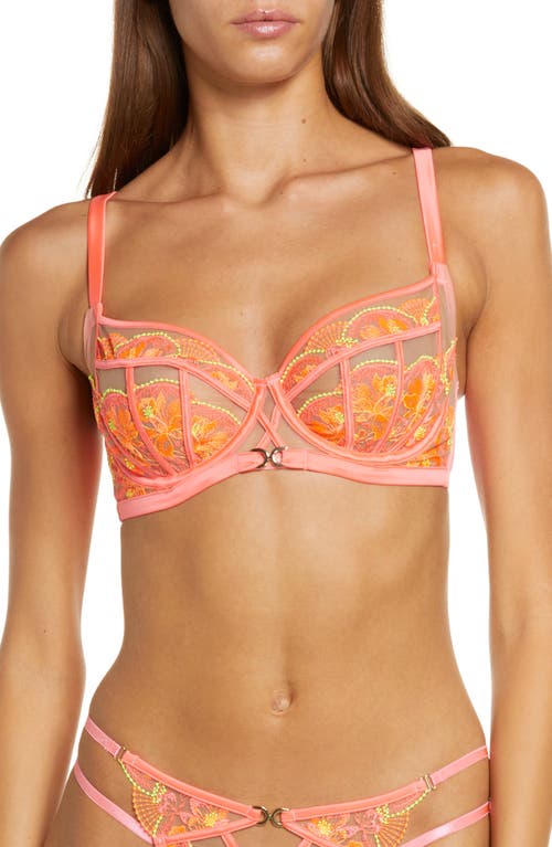 Ann Summers The Passion Bustier Underwire Bra in Coral