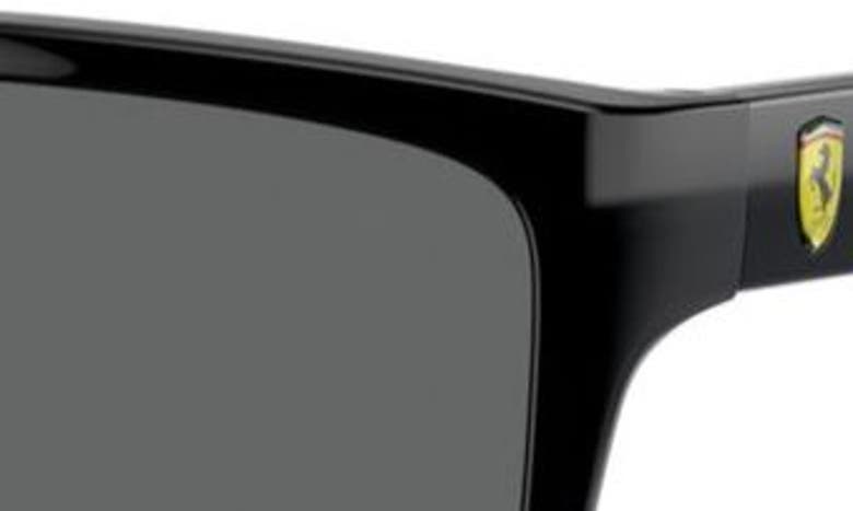 Shop Scuderia Ferrari 59mm Rectangular Sunglasses In Black