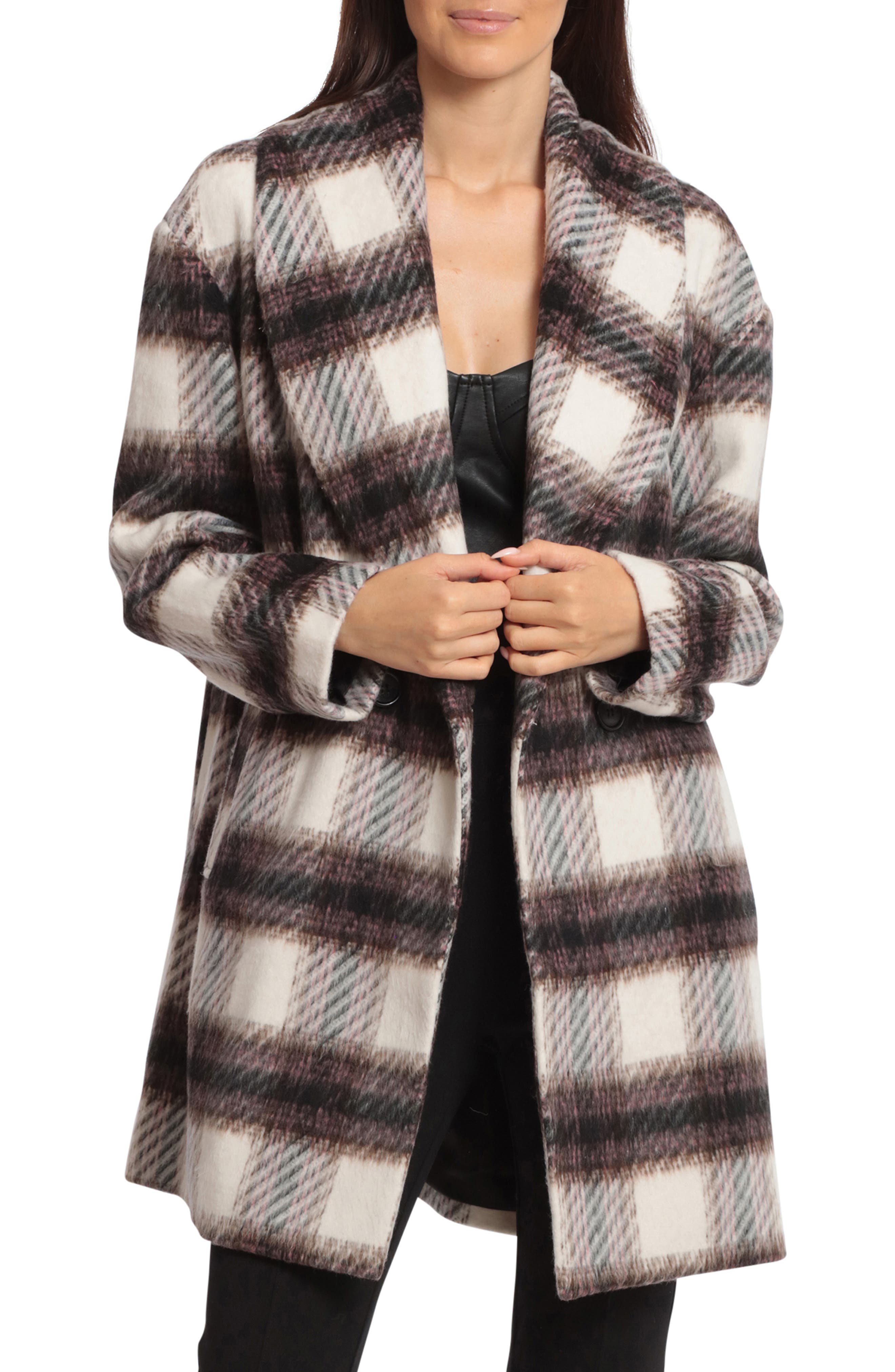 womens peacoat plaid