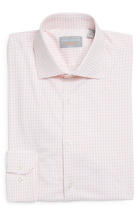 Perry Ellis Slim Fit Dusty Coral Grid Check Yard Dyed Dress Shirt | ModeSens Perry Ellis Slim Fit Dusty Coral Grid Check Yard Dyed Dress Shirt | ModeSens