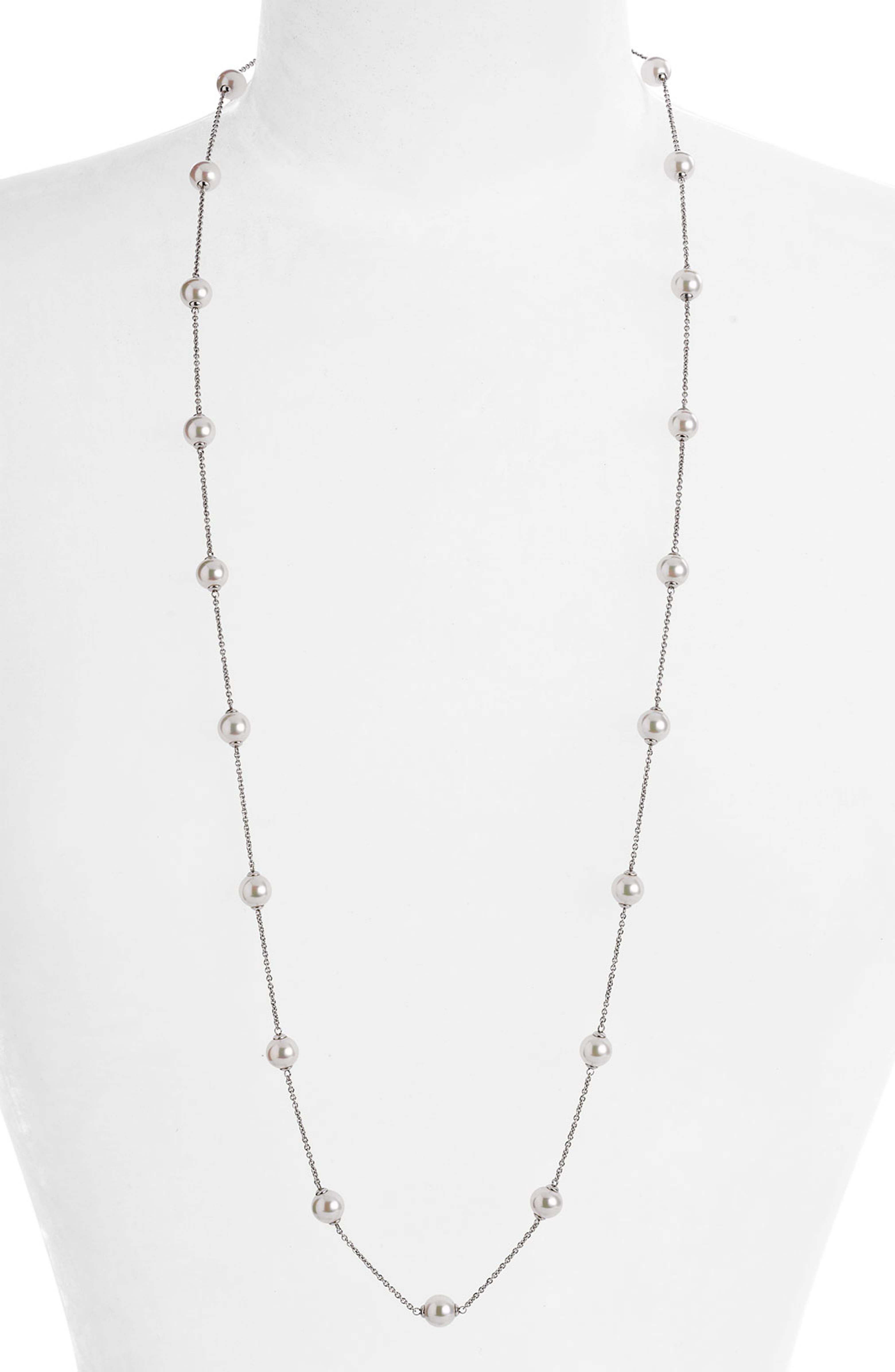 Majorica 8mm Pearl Station Necklace | Nordstrom