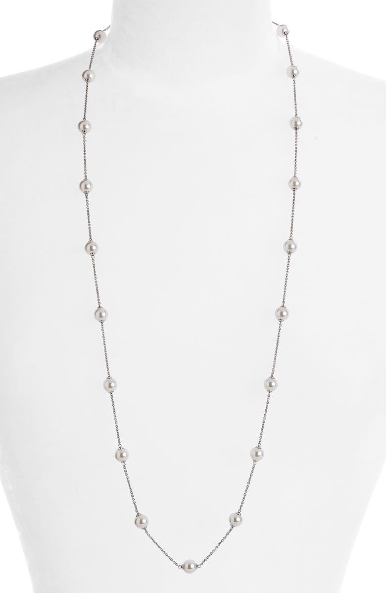Majorica 8mm Pearl Station Necklace | Nordstrom