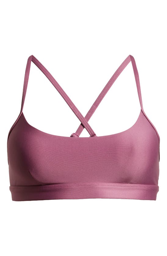 Shop Alo Yoga Airlift Intrigue Bra In Soft Mulberry