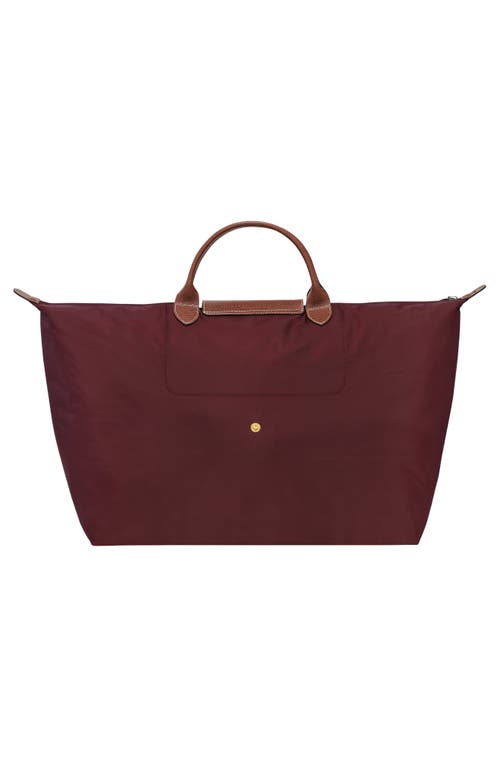 Shop Longchamp Small Le Pliage Original Travel Bag In Burgundy