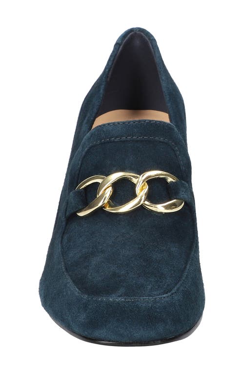 Bella Vita Tam Loafer Pump In Navy Kidsuede Leather